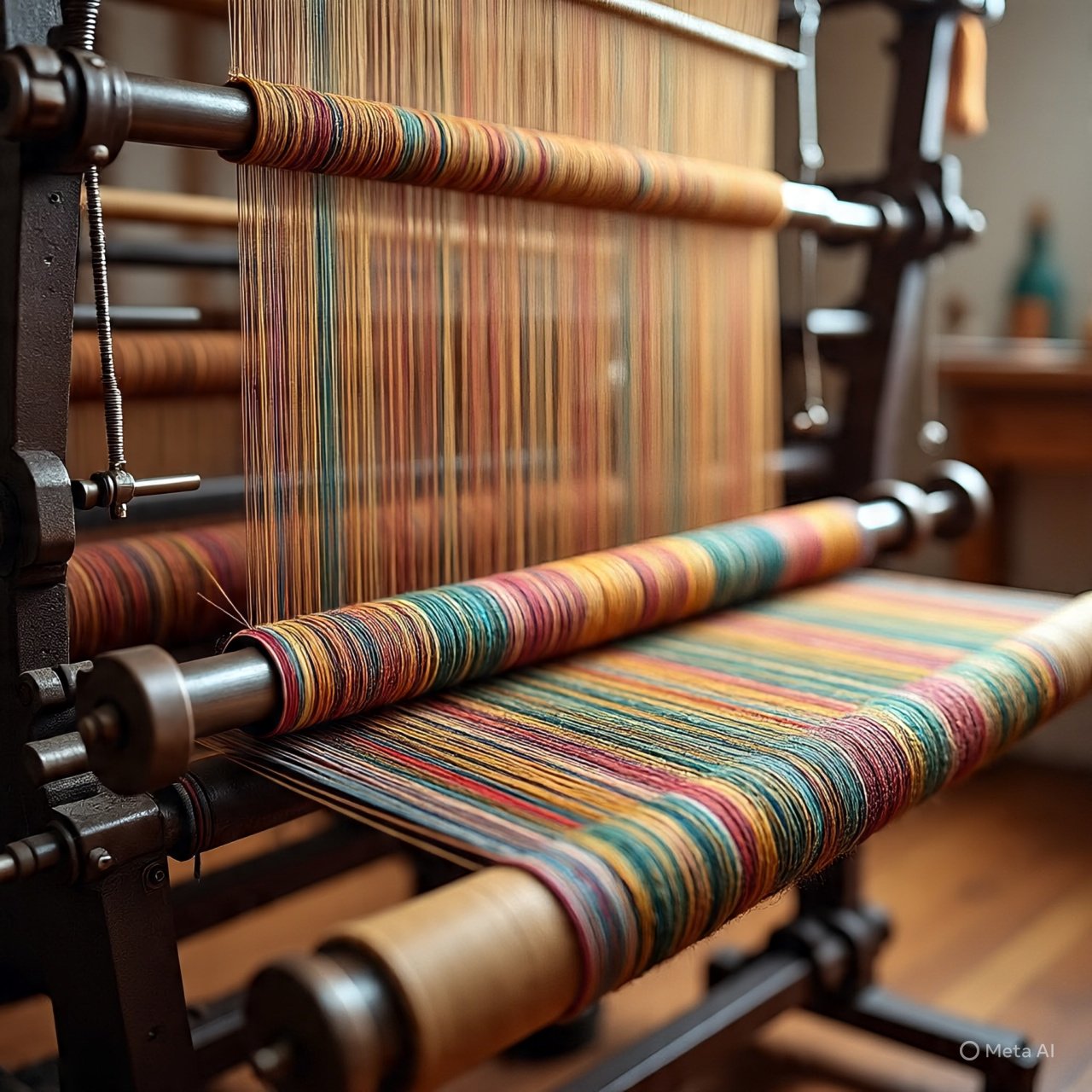 Silk Weaving Process